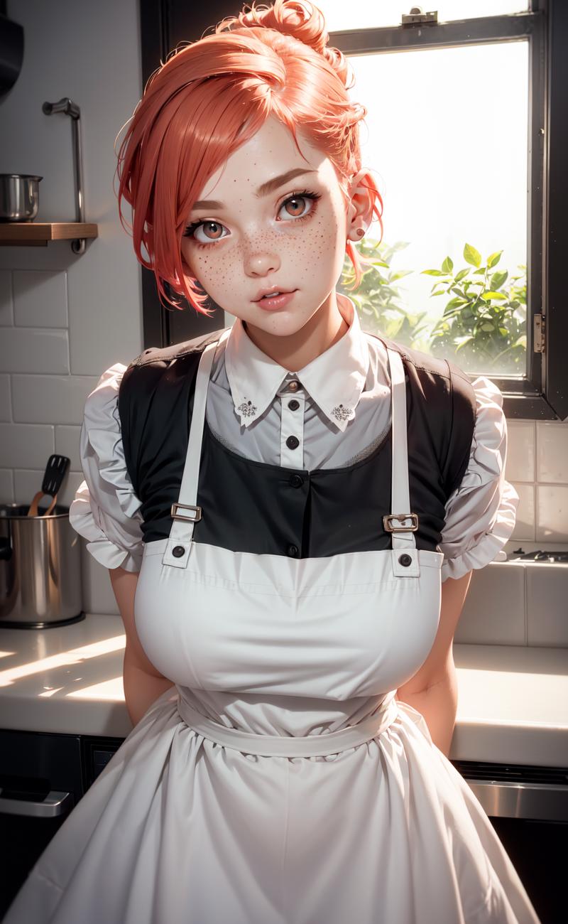 46922-3543465730-a closeup portrait of a playful maid, undercut hair, apron, amazing body, pronounced feminine feature, busty, kitchen, [ash blon.png